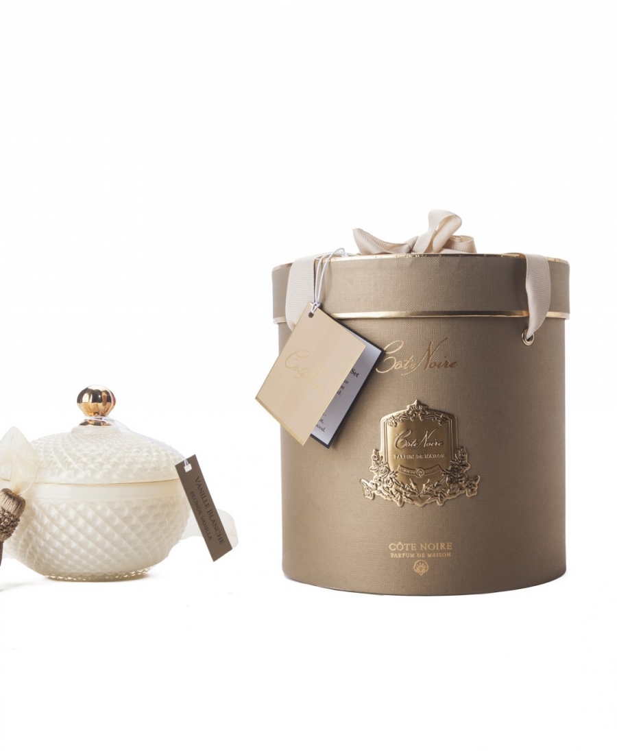 Vela Côte Noire Round Art Deco – Blonde Vanilla (300 g)